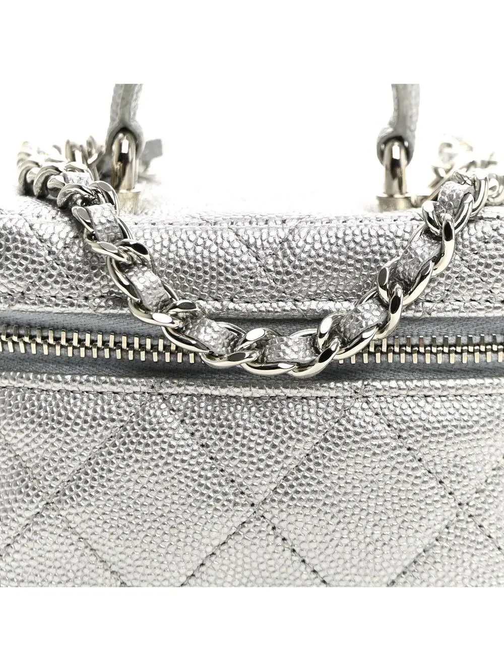 Chanel Metallic Caviar Quilted Mini Top #324099C17B